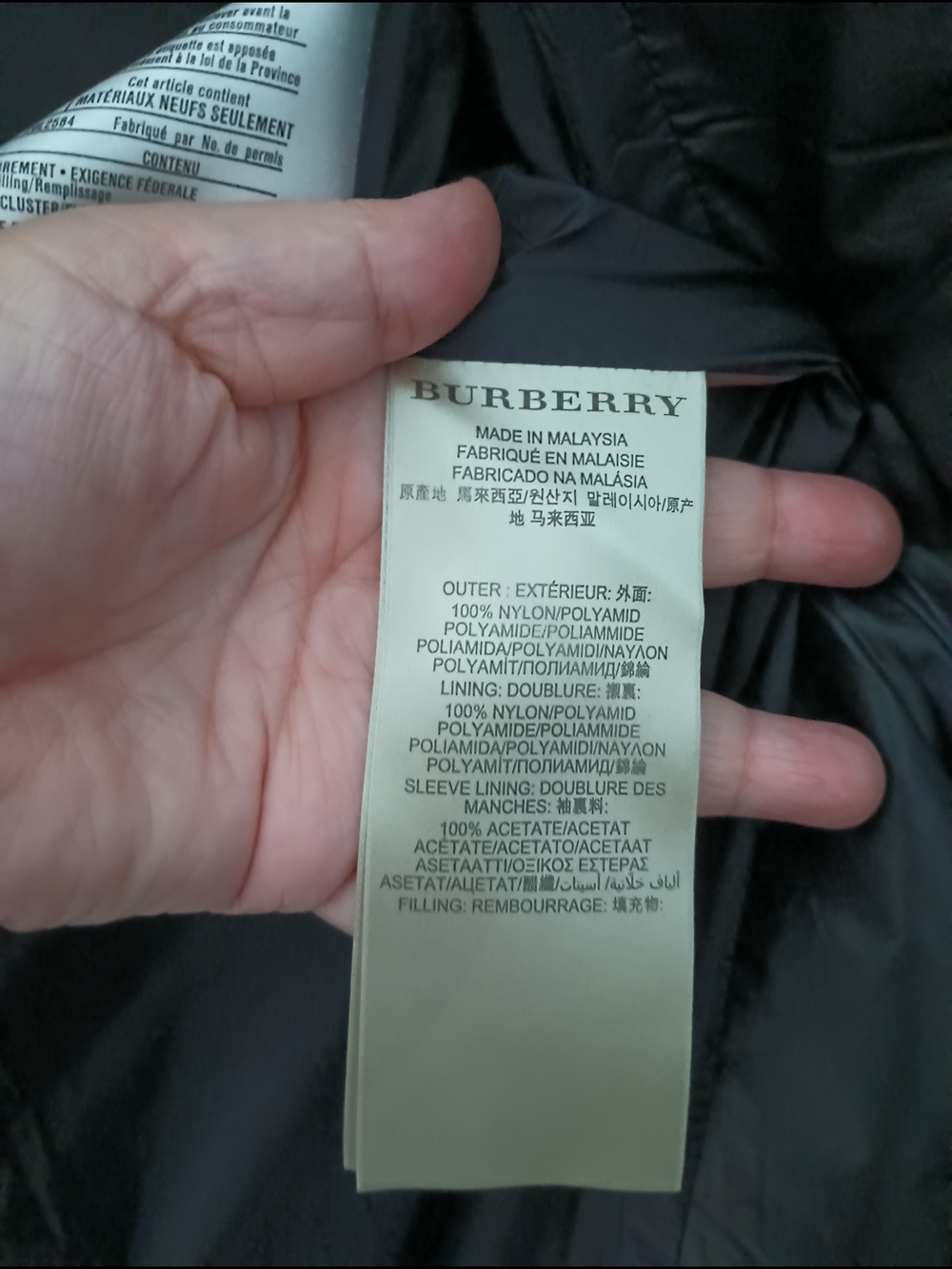 Burberry Black  Women's' Coat Size L - Picture 7 of 12